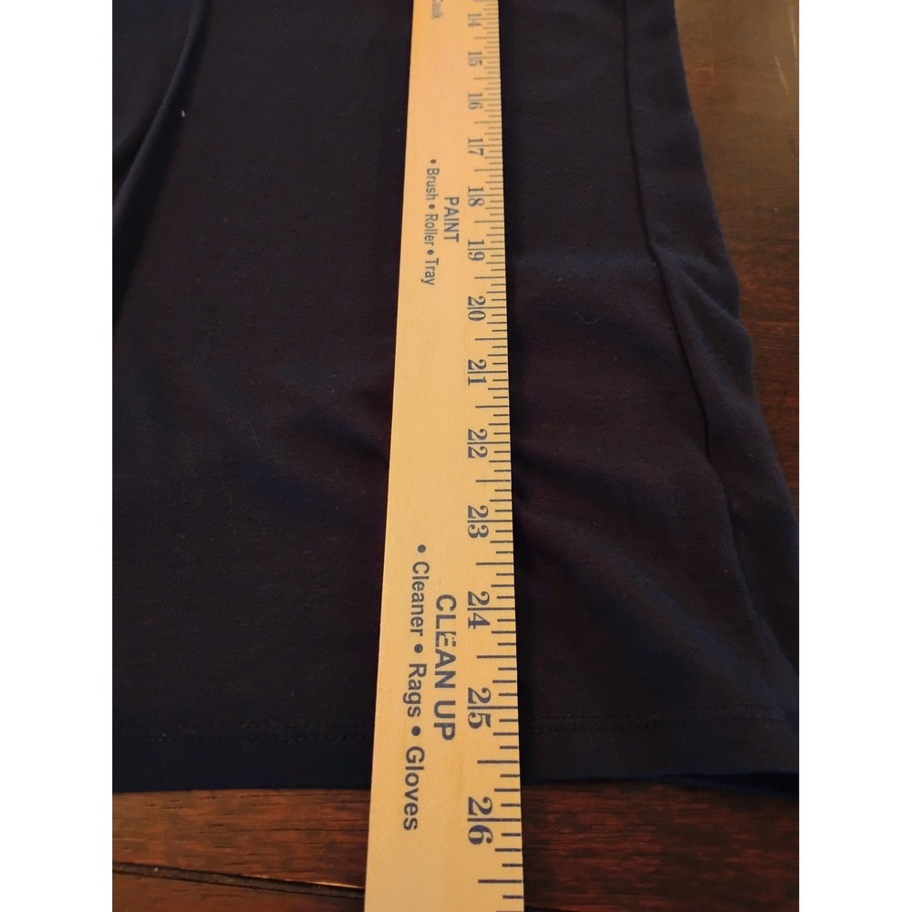 A New Day Navy Blue Pima Cotton Modal Blend Short Sleeve T-Shirt XS NWT - Picture 5 of 7